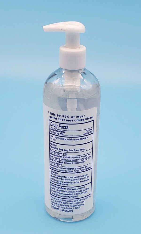 Drug facts label for Purell Hand Sanitizer