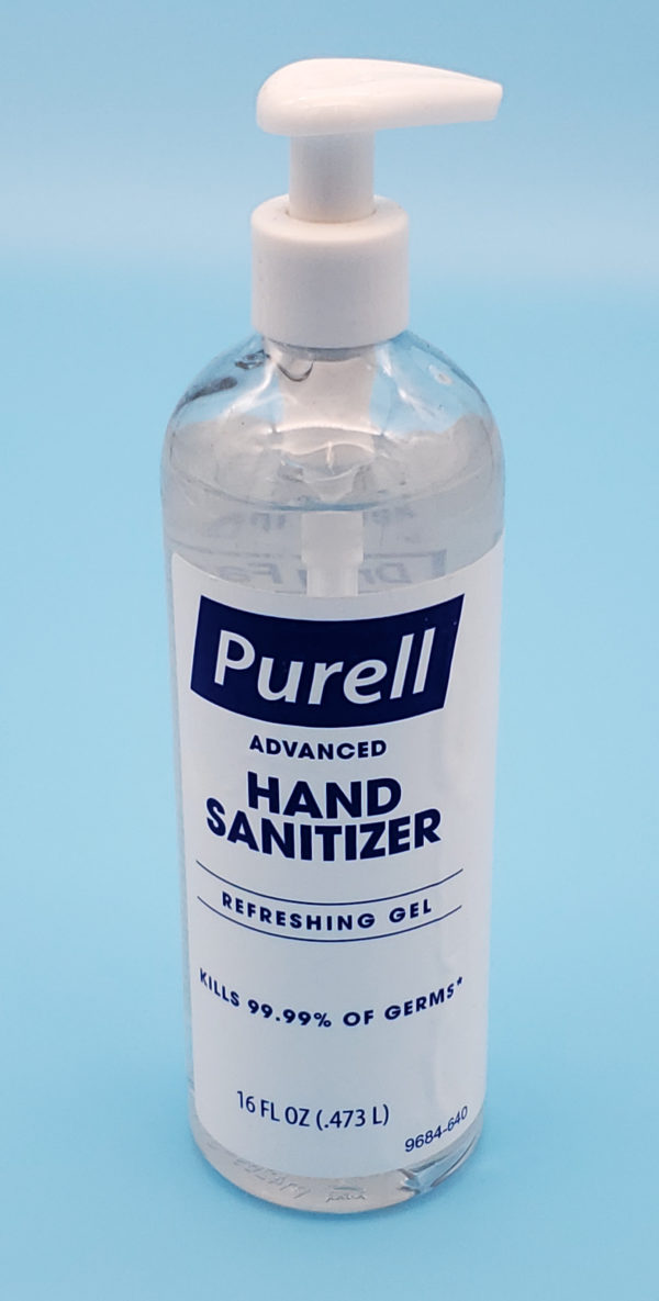 16 ounce pump bottle of Purell Advance Hand Sanitizer